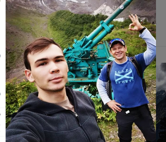 Анатолий Гущин с сыном