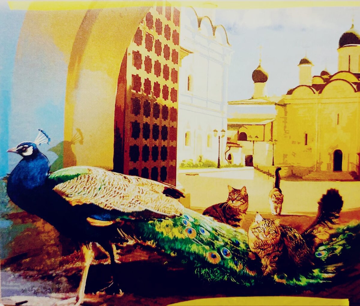 Павлин Жако собственной персоной. Художник Александр Соловьев. Фото мое.