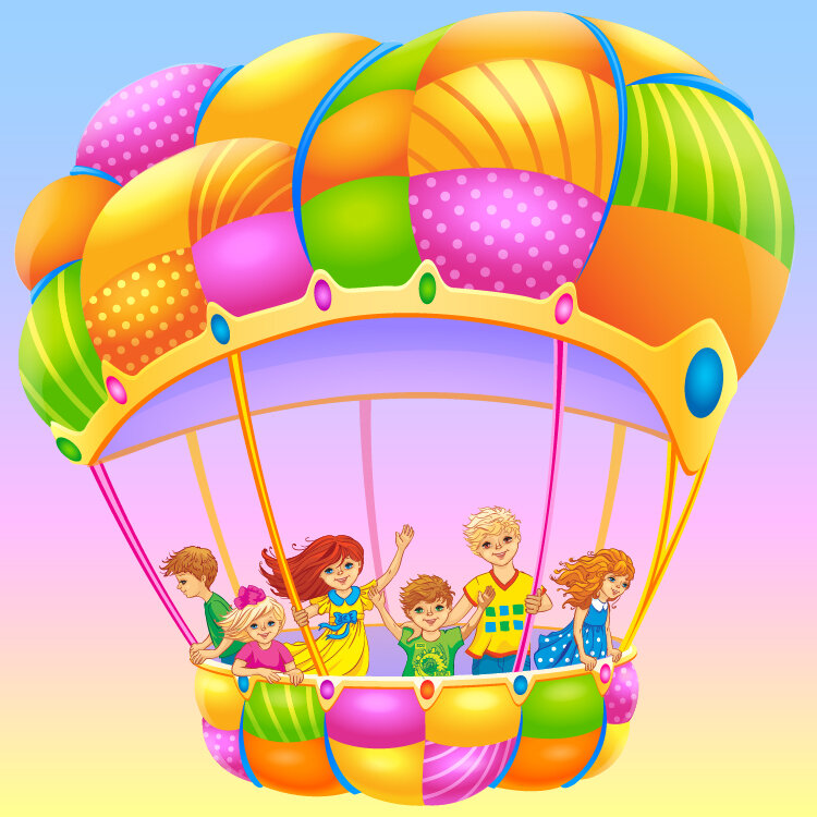 Сценарий выпускного воздушное путешествие. Дети на воздушном шаре. Воздушный шар иллюстрация. Воздушный шар детский. Воздушный шар с корзиной для детей.