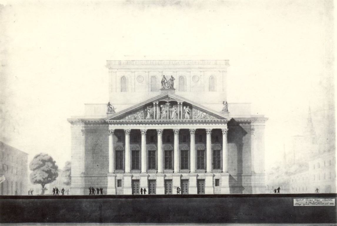 Проект театра оперы и балета в Казани И.Г. Гайнутдинова, 1948 год