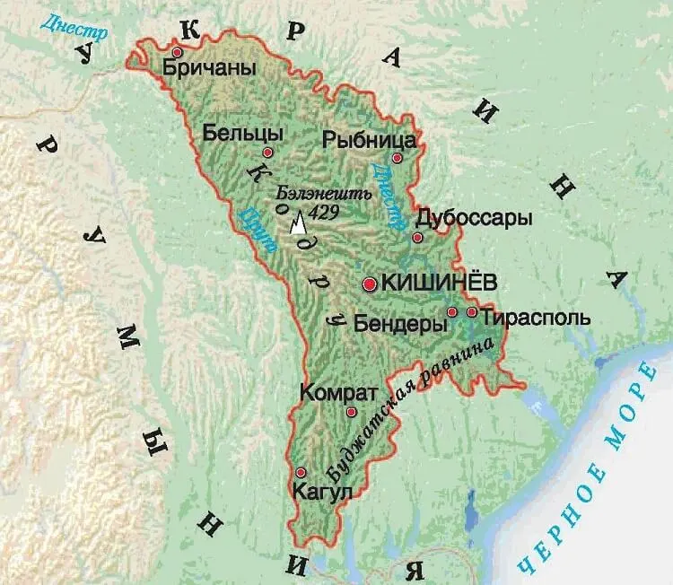 Показать карту молдавии. Молдавия географическая карта. Географическая карта Молдовы. Карта Молдавии и Приднестровья. Молдова и Молдавия на карте.