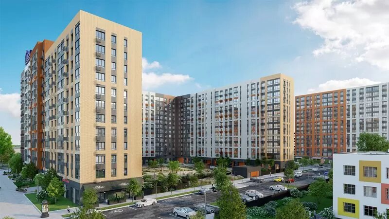 Как и другие дома жилого комплекса, этот корпус высотой от 12 до 14 этажей будет построен по модульной технологии. Он рассчитан на 507 квартир в восьми подъездах. Основной объем – это однокомнатные квартиры от 25 до 42 кв.м., из них 70 – это студии. Причем в двух подъездах однокомнатных нет вовсе. В корпусе представлены также двухкомнатные (42-60 кв.м) и трехкомнатные (63-84 кв.м) квартиры. В двух подъездах запланировано по одной четырехкомнатной (101-110 кв.м) квартире на этаж. Количество квартир на этаже варьируется от 4 до 8. Высота потолков составляет 2,74 м. Но в трех подъездах на последнем этаже потолки 3,24 м.