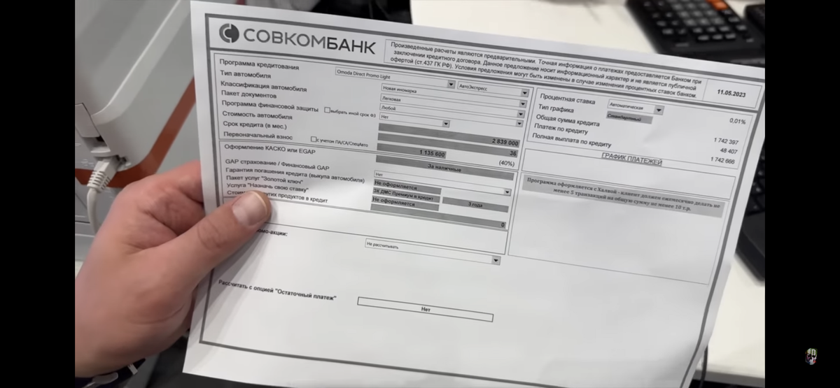 Программа рассрочки на 36 месяцев 
