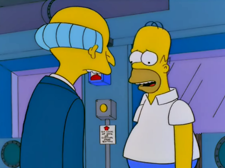 – Симпсон, мне нужна ваша помощь. Я хочу, чтобы меня любили.
– Понятно... Тогда мне понадобится пиво...
Фрагмент сериала Симпсоны, s10e21