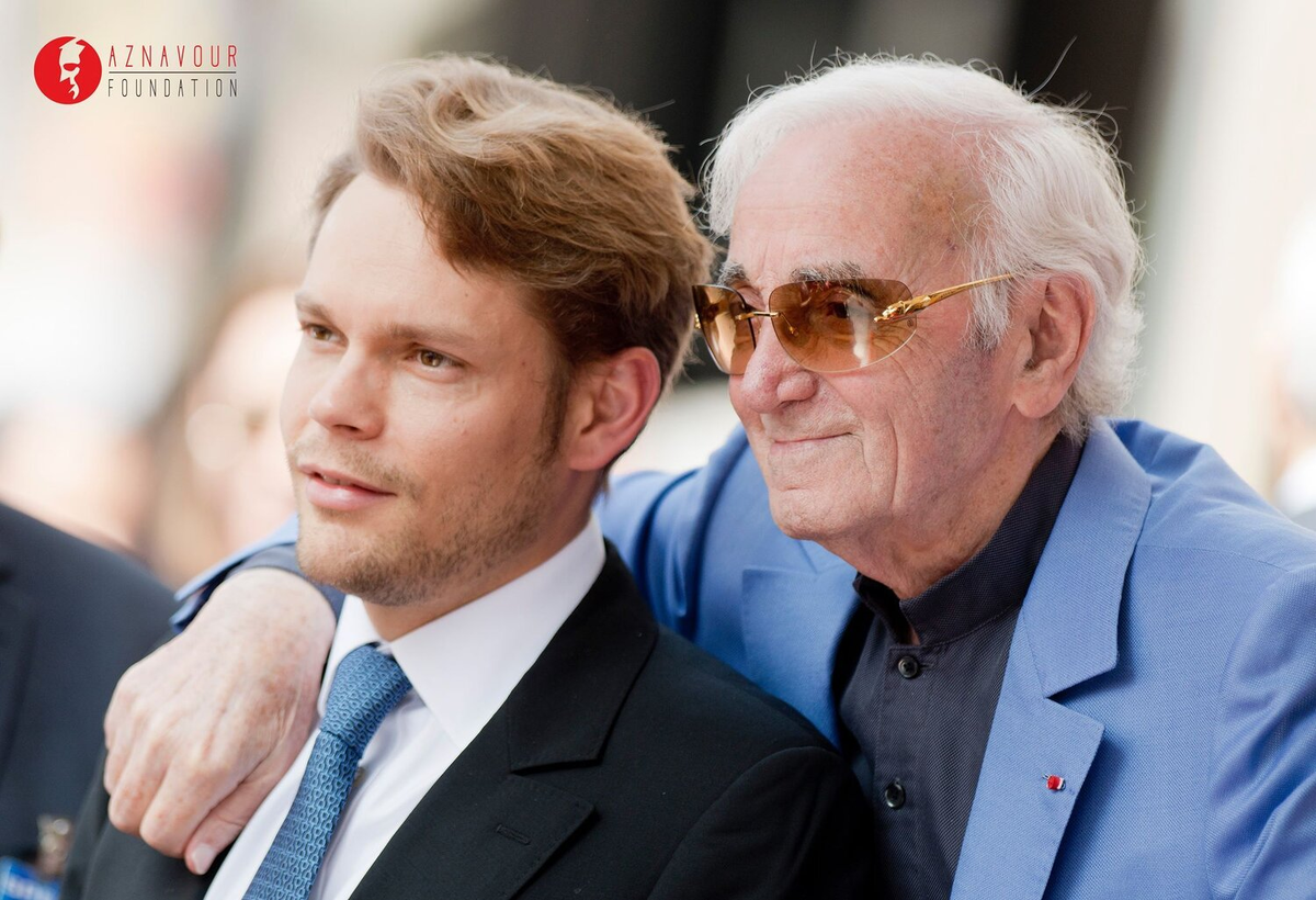 Шарль Азнавур и его сын Николя. Фото: zham.ru