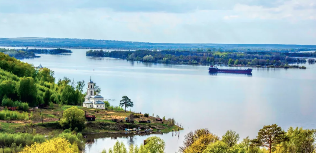 Васильсурск. Там Сура впадает в Волгу