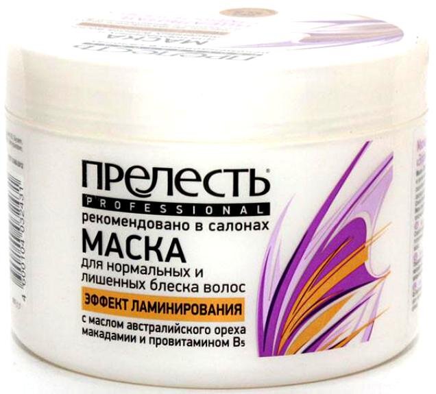 Маска для волос Прелесть Professional "Эффект ламинирования"