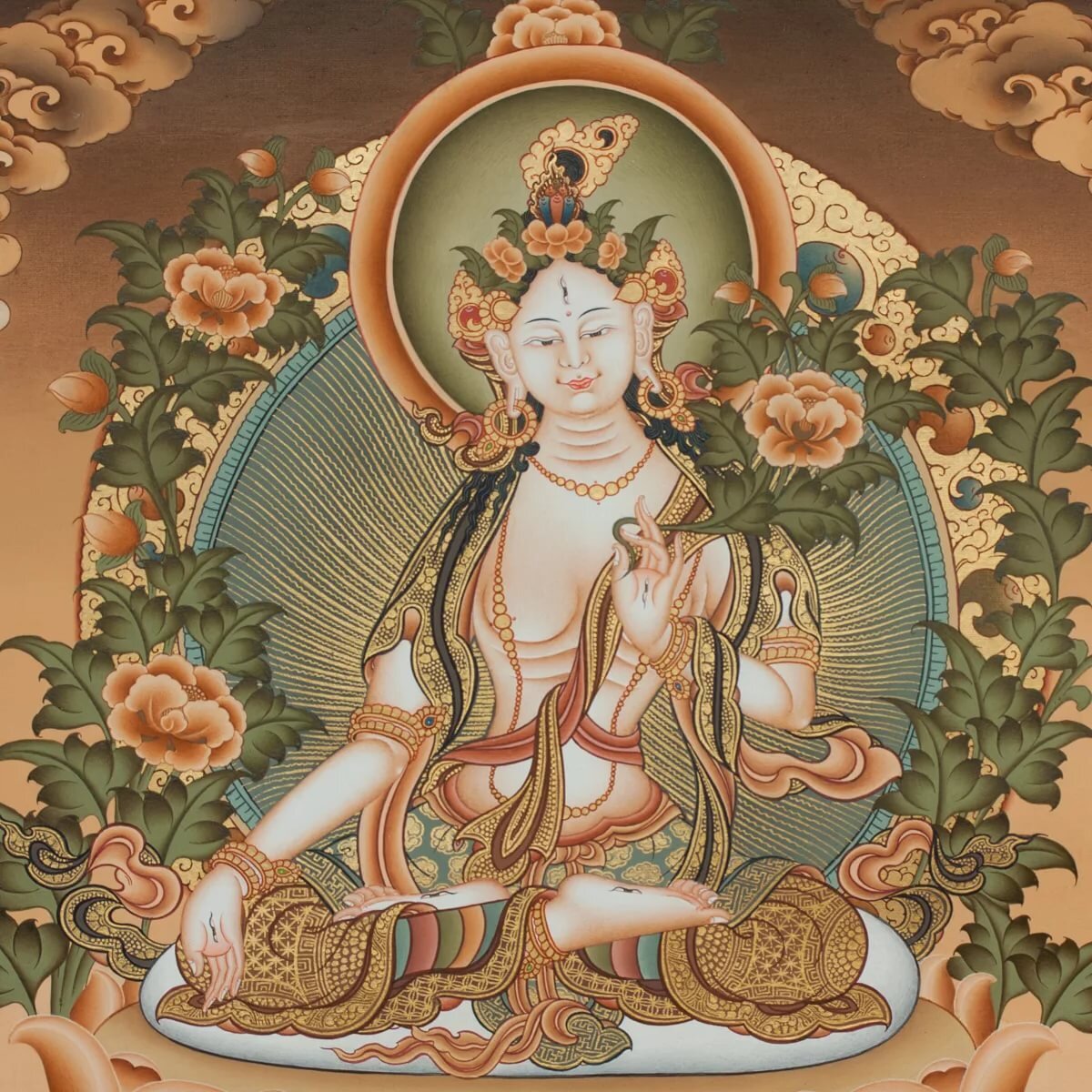 White tara. Будда белая тара. Белая тара в буддизме. Белая тара тханка. Тара (буддизм).