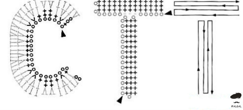 Буквы крючком схемы