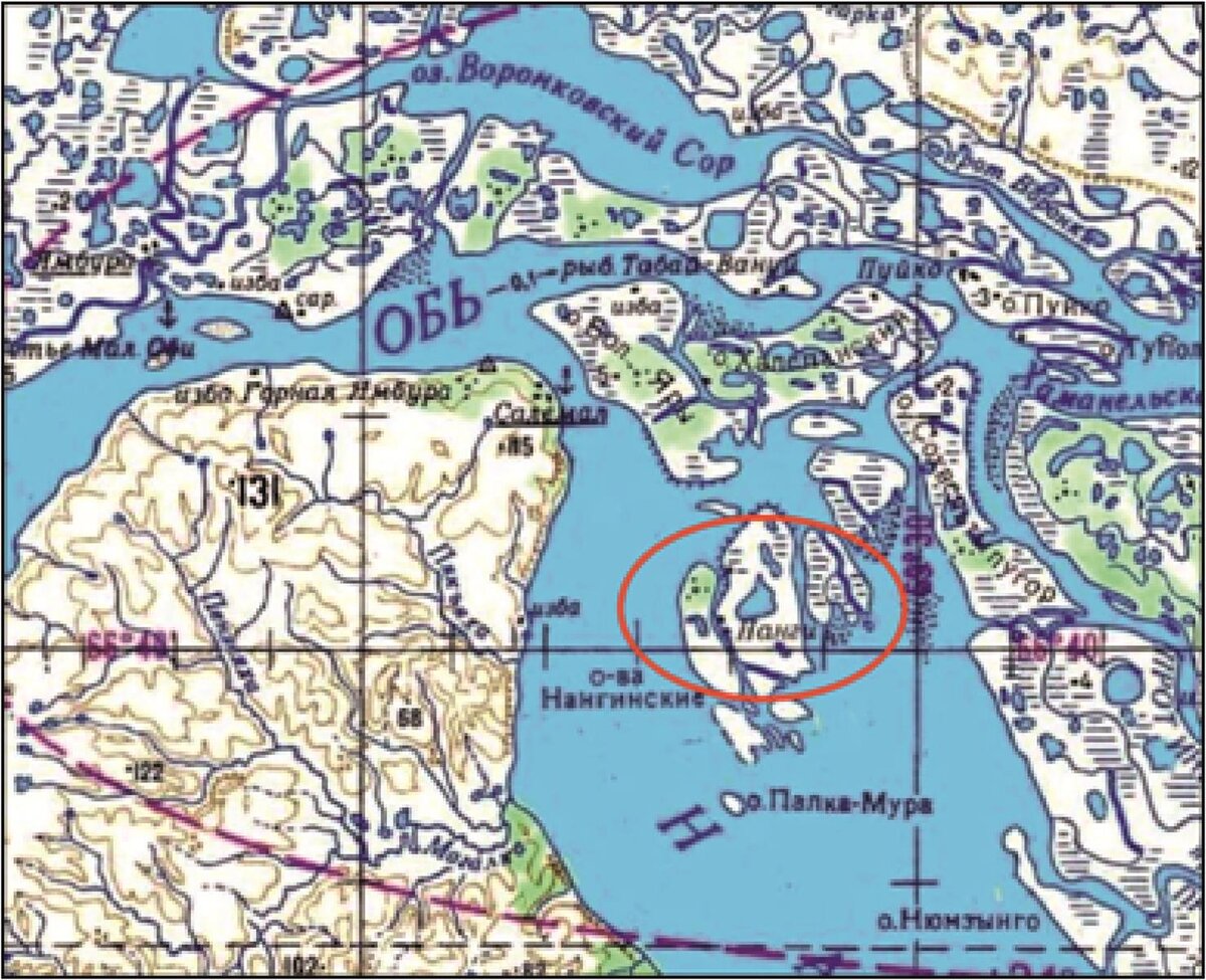 Локализация городка Негей. На современной карте