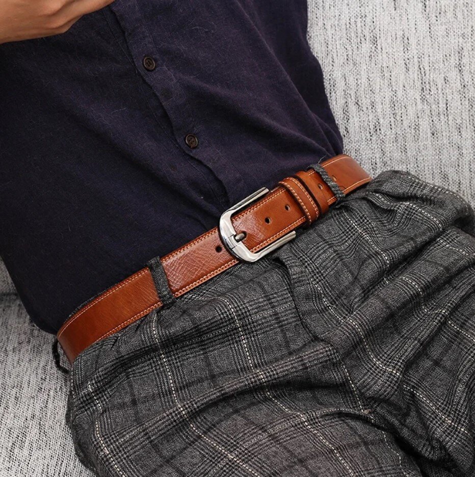 Классический ремень для мужских брюк