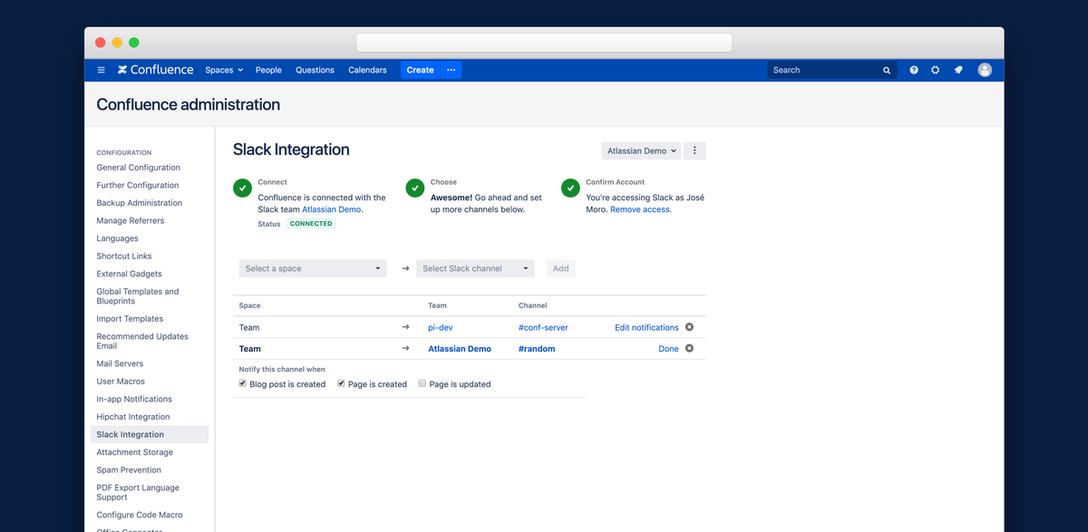 Confluence — скриншот с сайта atlassian.com