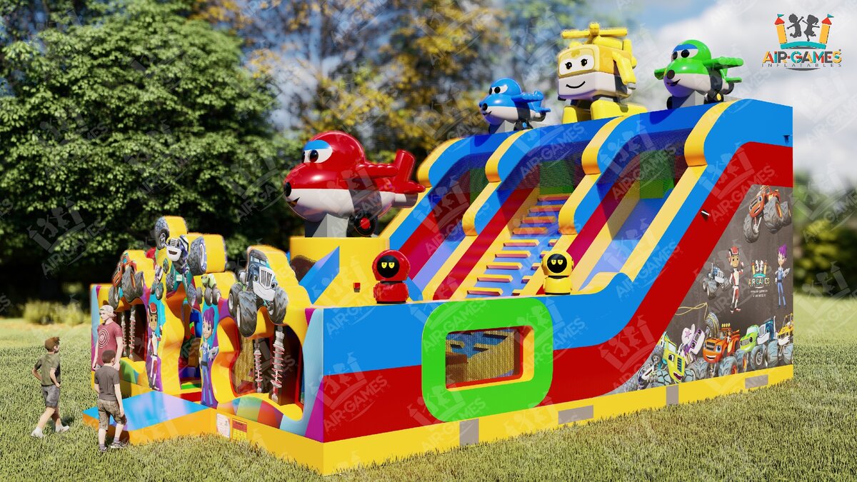 Надувной батут Самолетики от Air-Games