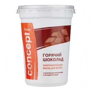 Горячий шоколад Concept энергизирующий c экстрактом какао.

Состав маски способствует возрождению ослабленных волос. Увлажняя и питая, маска наполняет волосы энергией, укрепляет и восстанавливает. Экстракт какао и протеины молока тонизируют и омолаживают волосы, благоприятно воздействуя на кожу головы. После применения сухие и безжизненные волосы обретают силу, блеск и шелковистость. Облегчает процесс расчесывания.