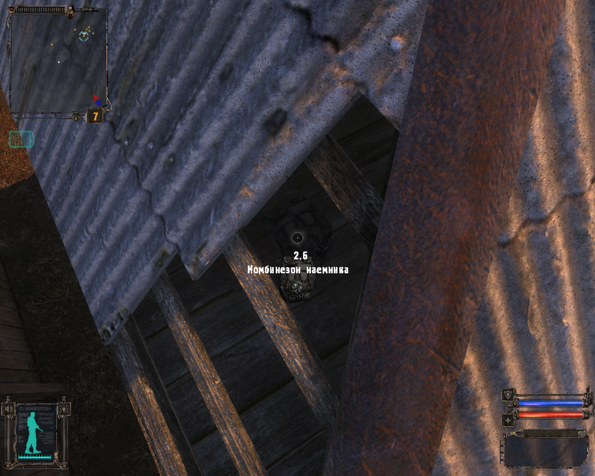 На крыше одного из домов