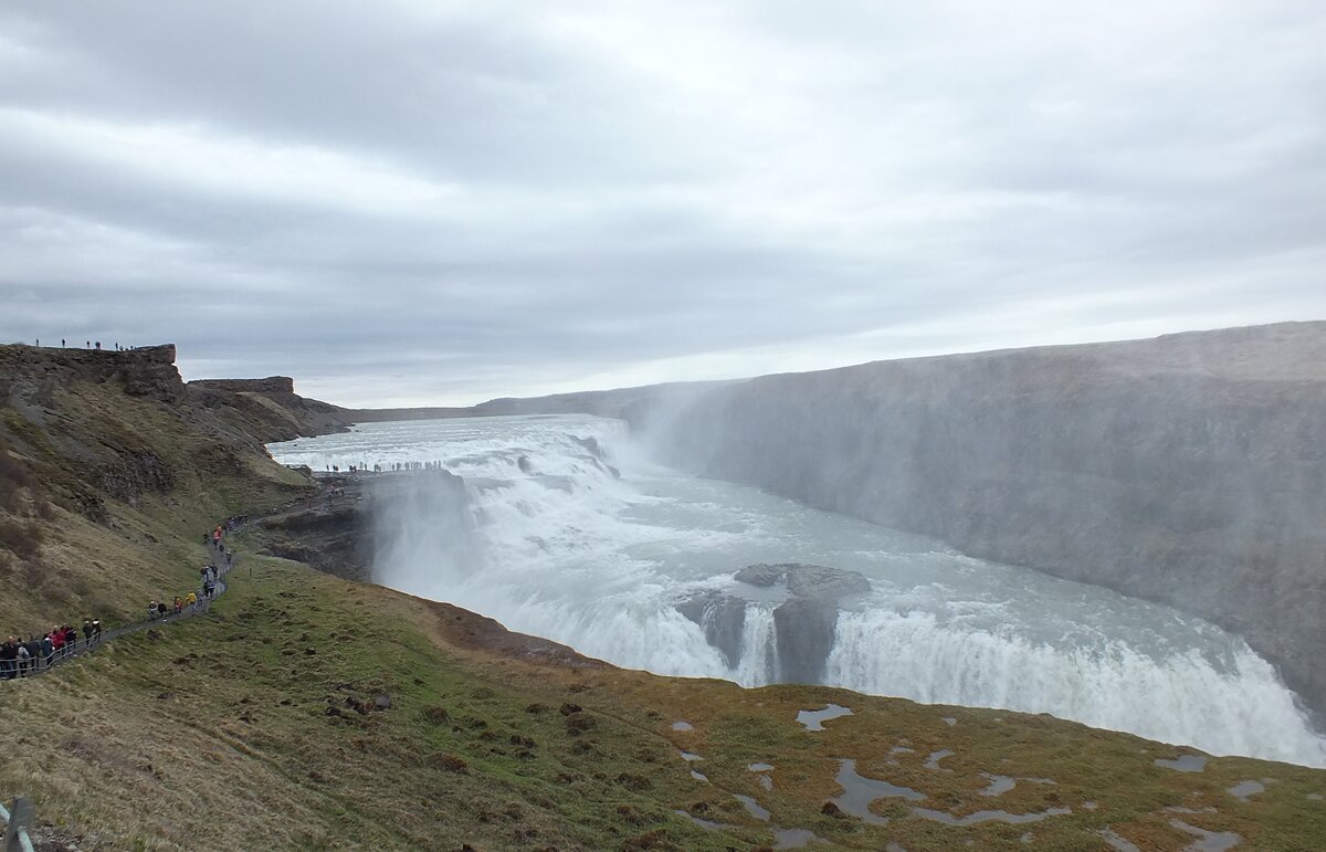 Водопад Гюдльфосс Исландия