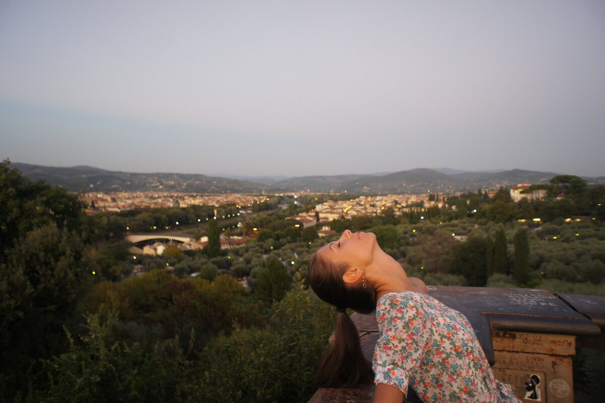 Площадь Микеланджело, Флоренция, Италия (Piazzale Michelangelo)