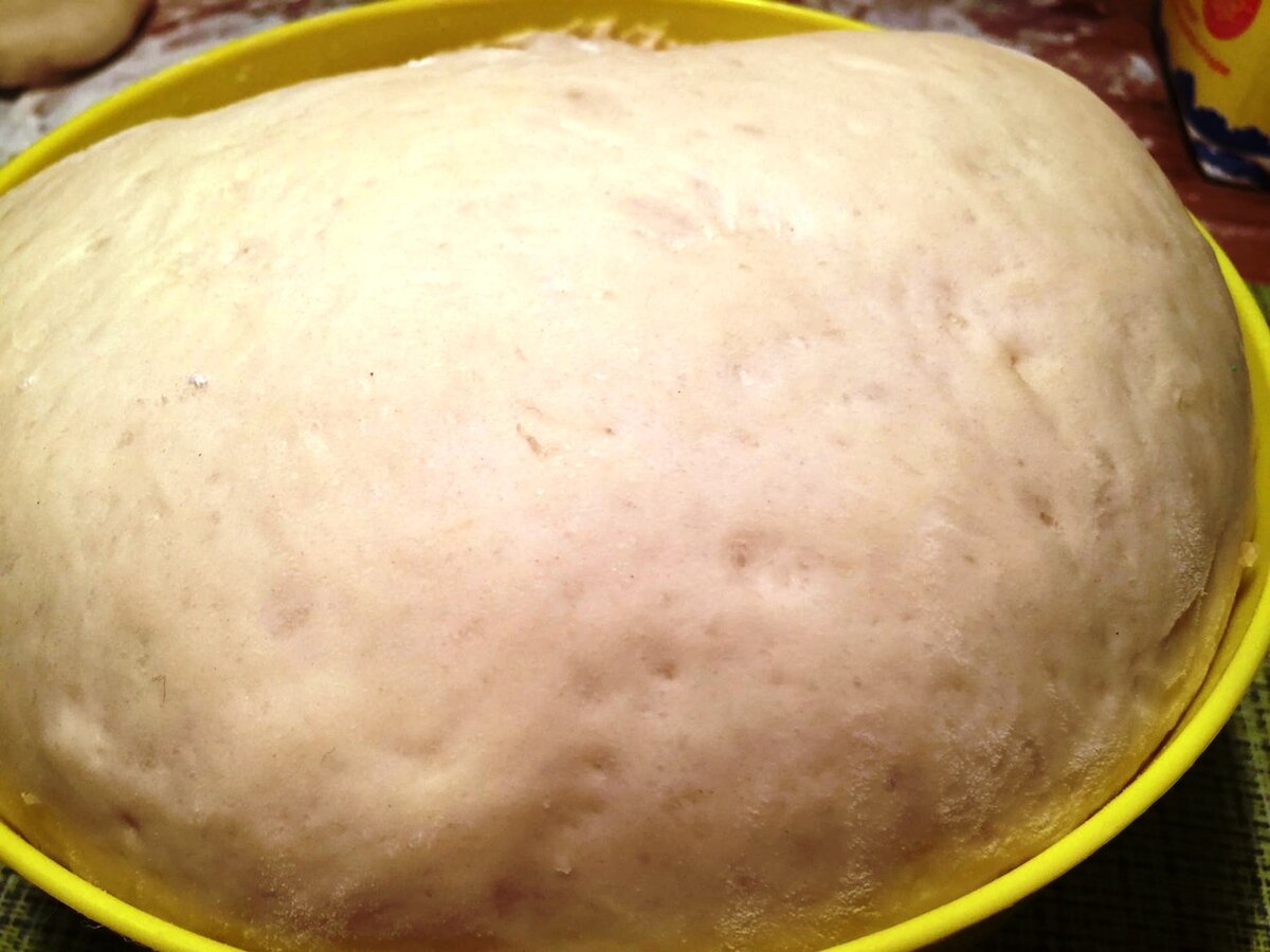 На фото: тесто поднялось