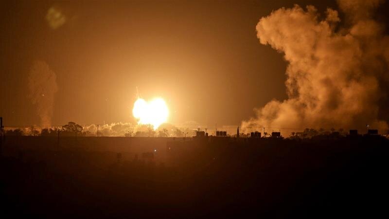 Авиаудар Израиля по южной части сектора Газа