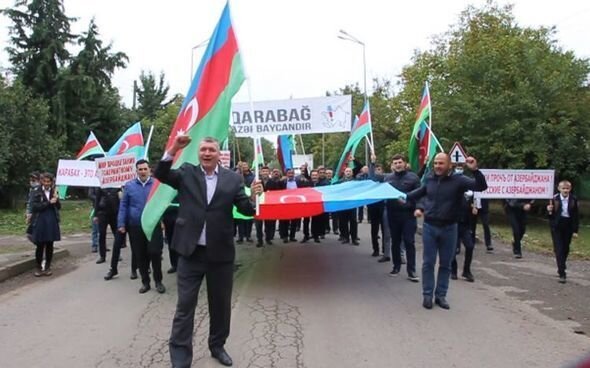 Жители Ивановки провели ряд мероприятий в поддержку азербайджанской армии