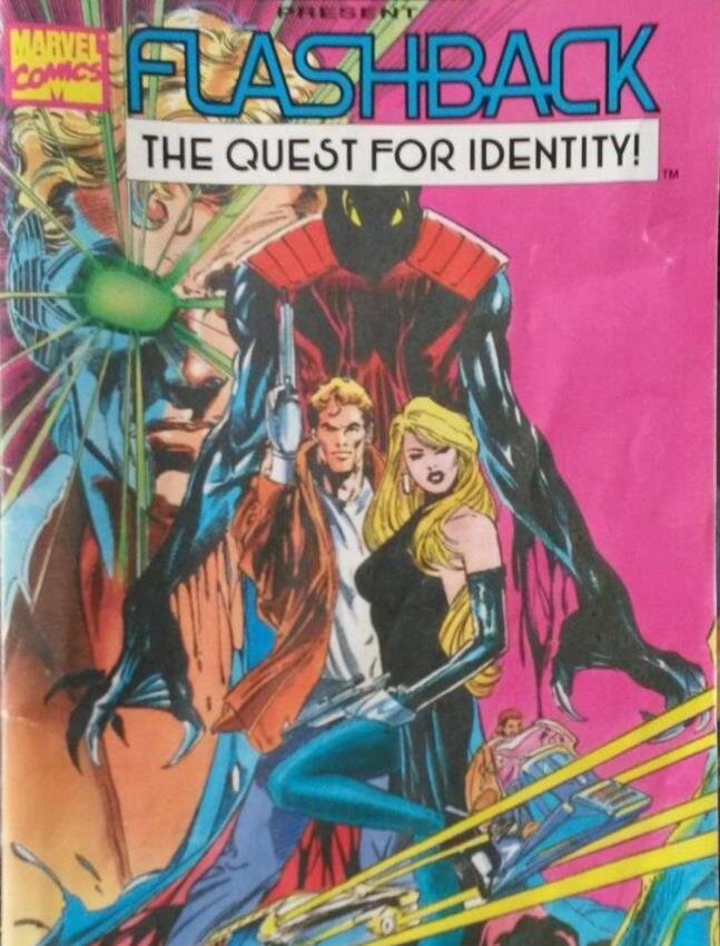 Фрагмент обложки мануала к игре Flashback для Sega Genesis 16-bit.