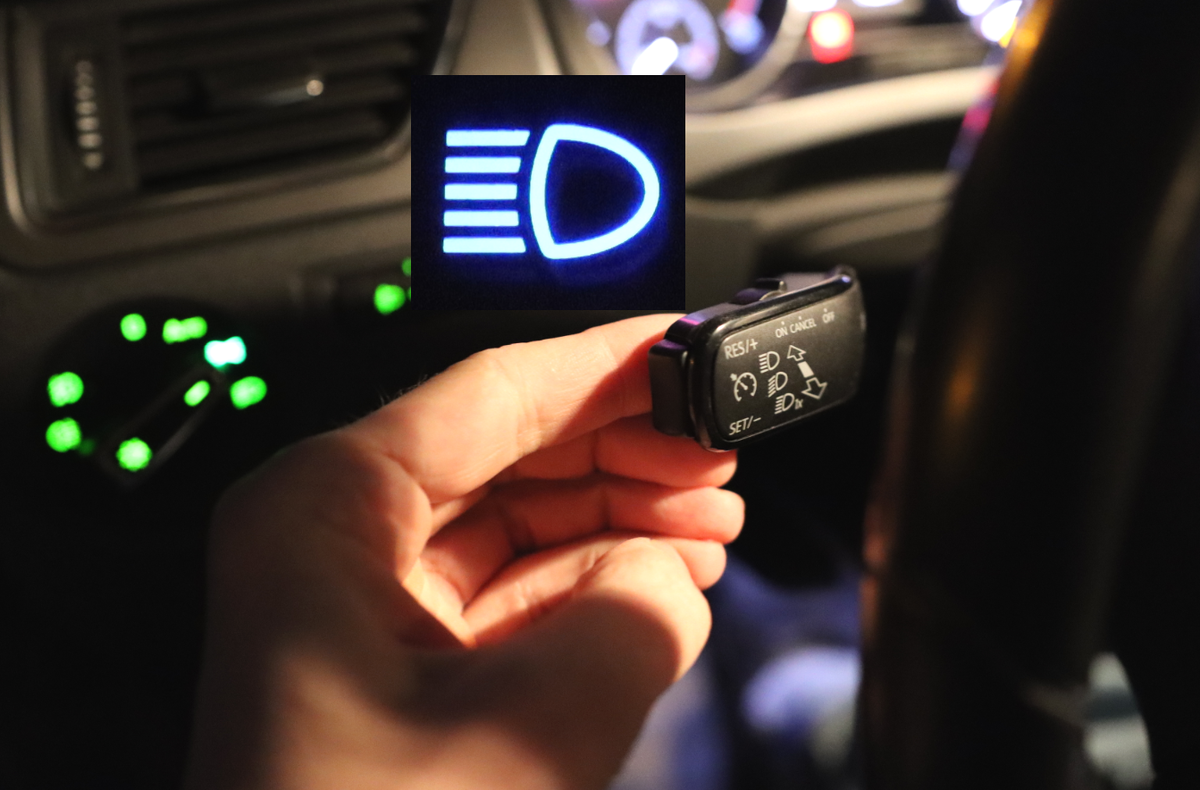 включение дальнего света перед запуском двигателя - фото автора