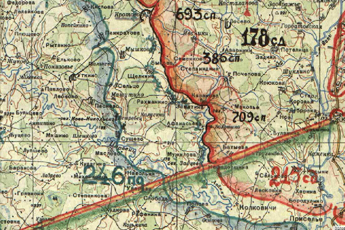 Отчётная карта Калининского фронта с 15 по 22 мая 1943