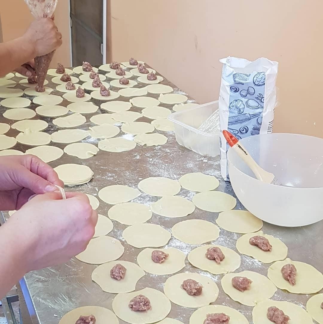 Наше первое помещение . Пельменный цех.