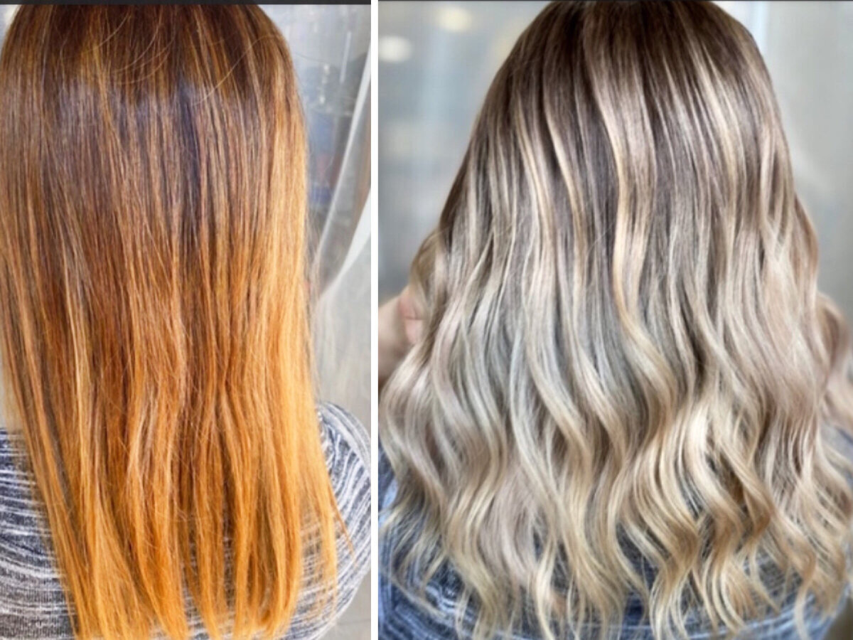 Работа ученицы годового курса «Колорист эксперт»