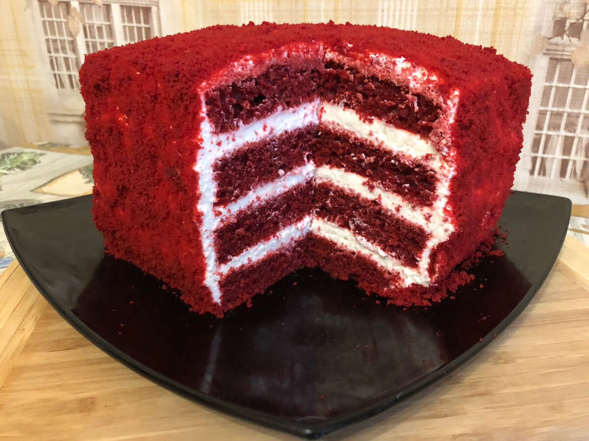 Классический рецепт торта красный бархат с фото пошагово