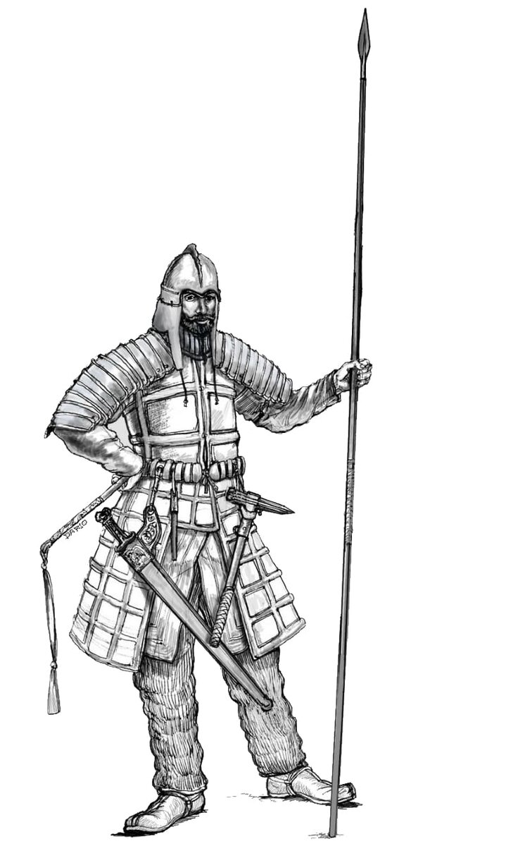 Массагетский тяжеловооружённый всадник, III век до н.э. / © Darius Wielec