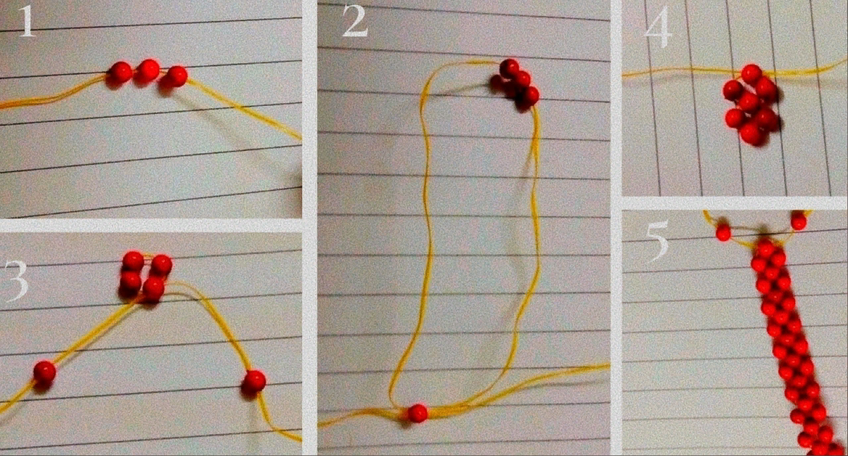 Схема плетения.