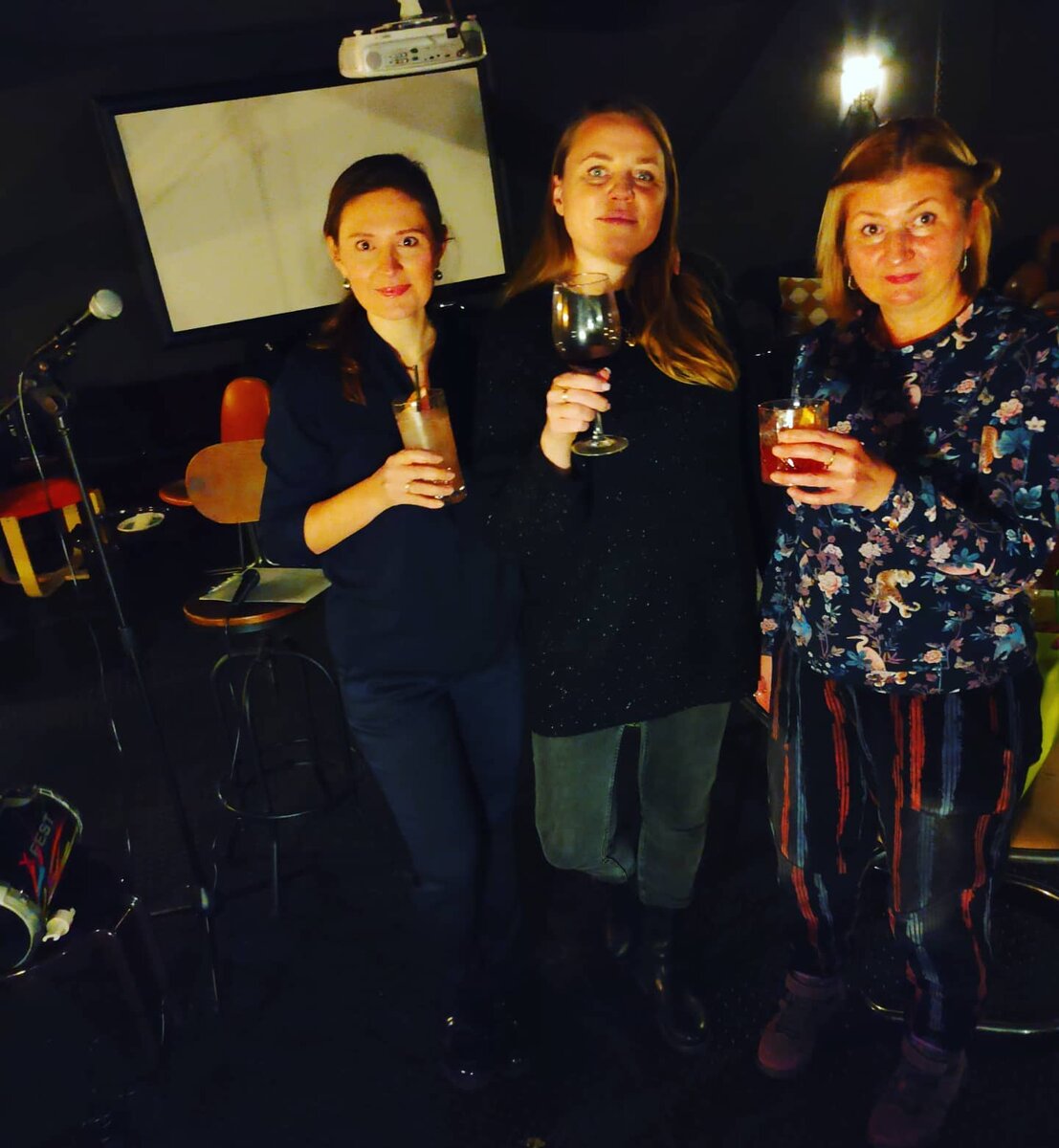 Марина Зубарева, Юлия Азоркина и я 30 ноября 2021 года в Милане