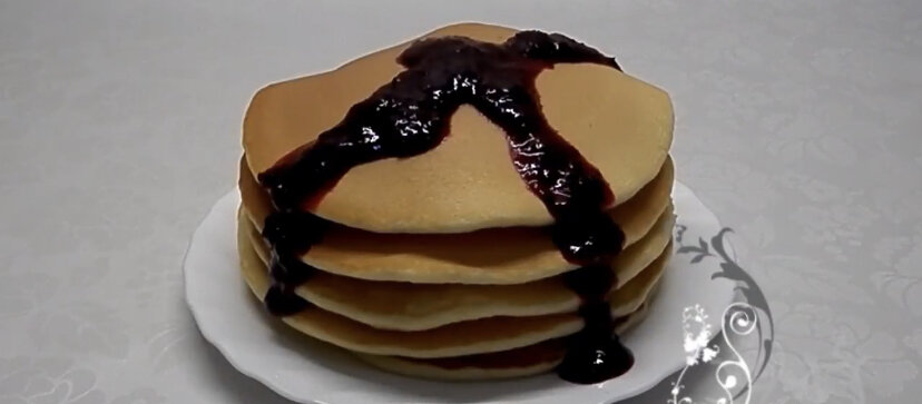 Американские панкейки на молоке.