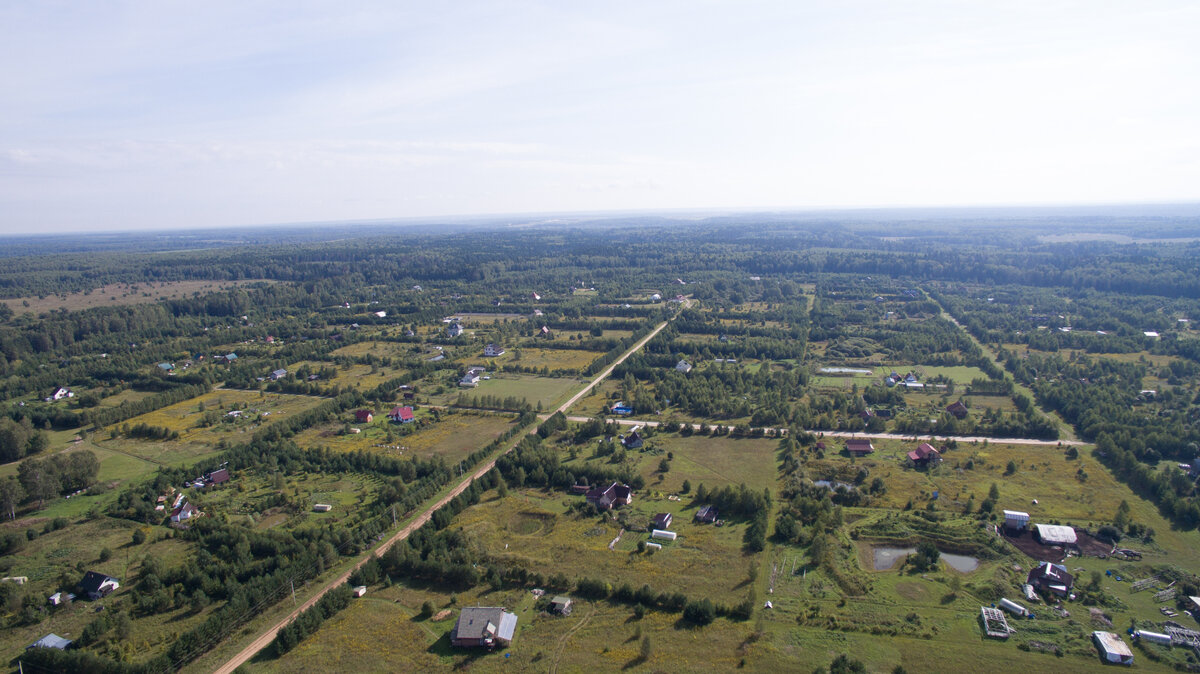Поселение Родовых поместий Ковчег - фото с дрона.