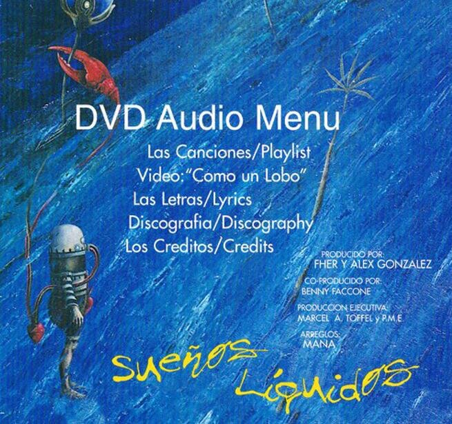 Mana - Suenos Liquidos [DVD-Audio] экранное меню