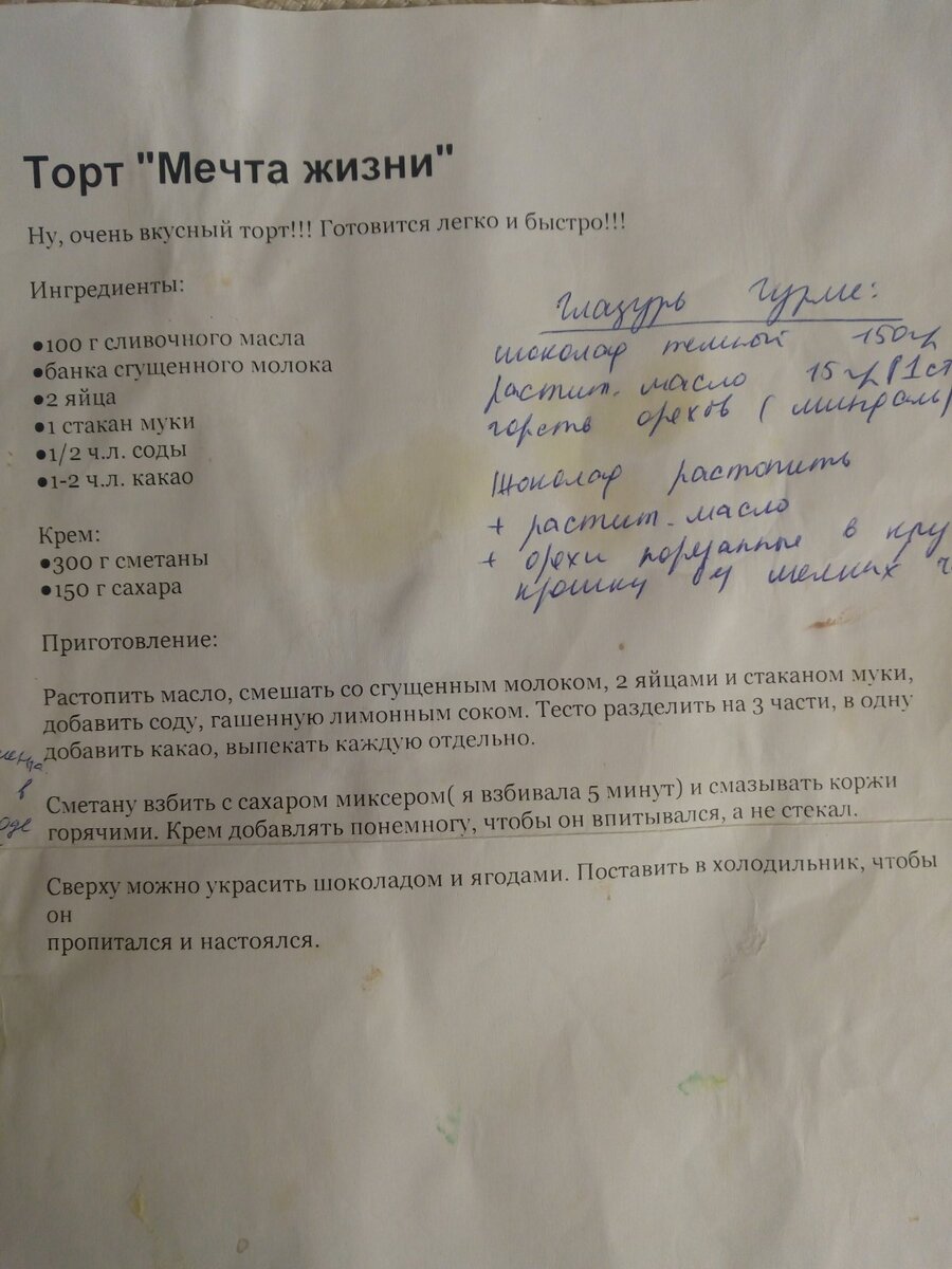 оригинальный рецепт