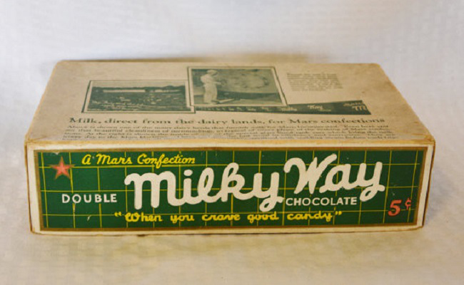 первые упаковки milky way