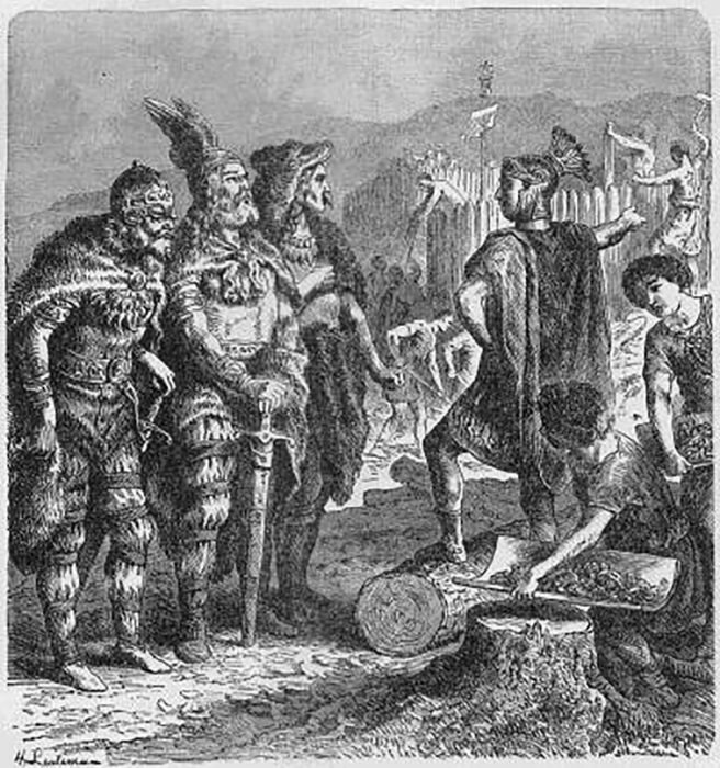 Стилихон на переговорах с готами. Источник: http://alena-nevsky.com