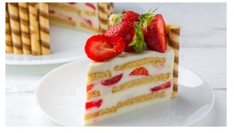 Творожный торт с клубникой без выпечки