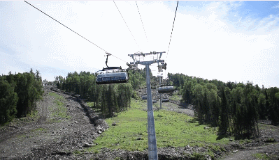 Gif анимация: фуникулёр.