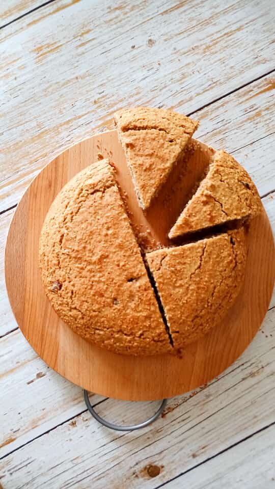 Торт из геркулеса с яблоками