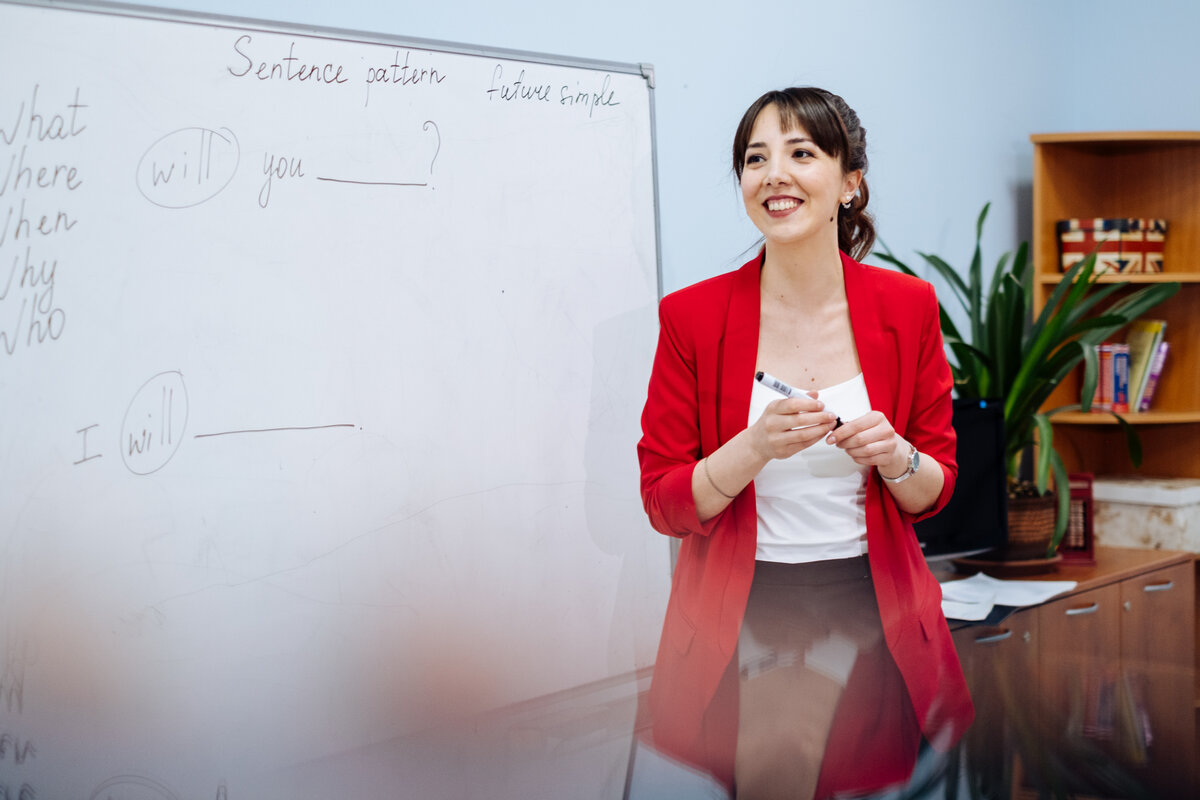 Наш преподаватель Наиля Рамазанова объясняет будущее время Future Simple 