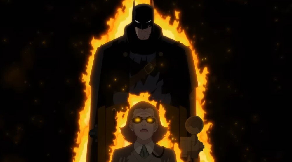     Кадр из мультфильма «Бэтмен: Карающий рок над Готэмом» (2023)