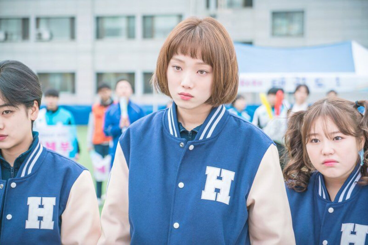 Кадр из дорамы «Фея тяжелой атлетики»