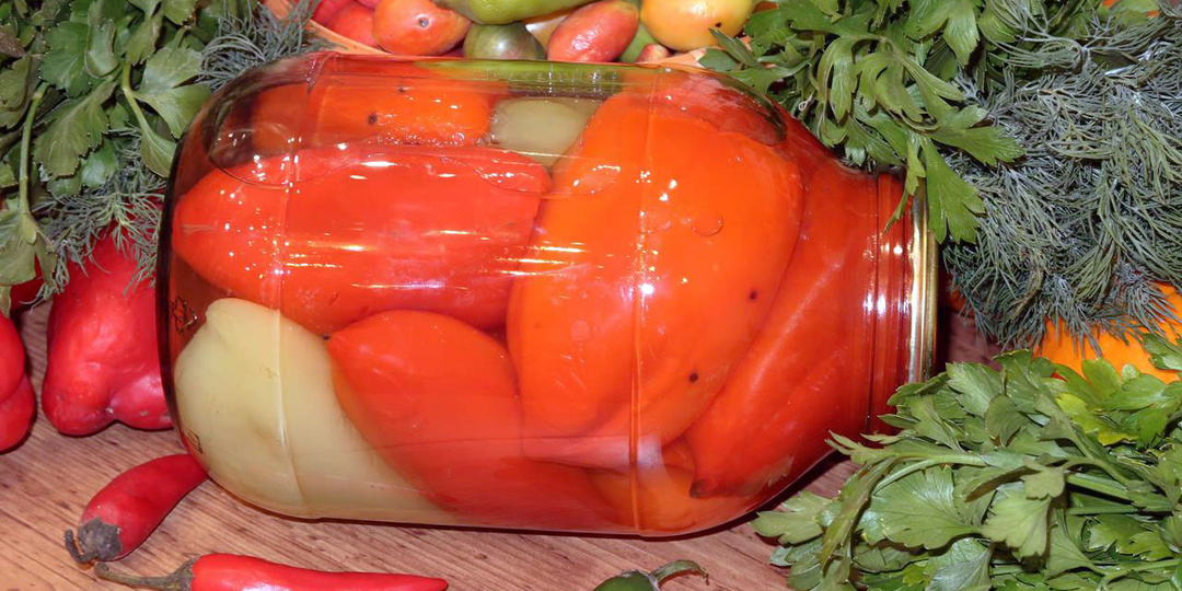 Маринованный перец Для фарширования с аспирином на зиму