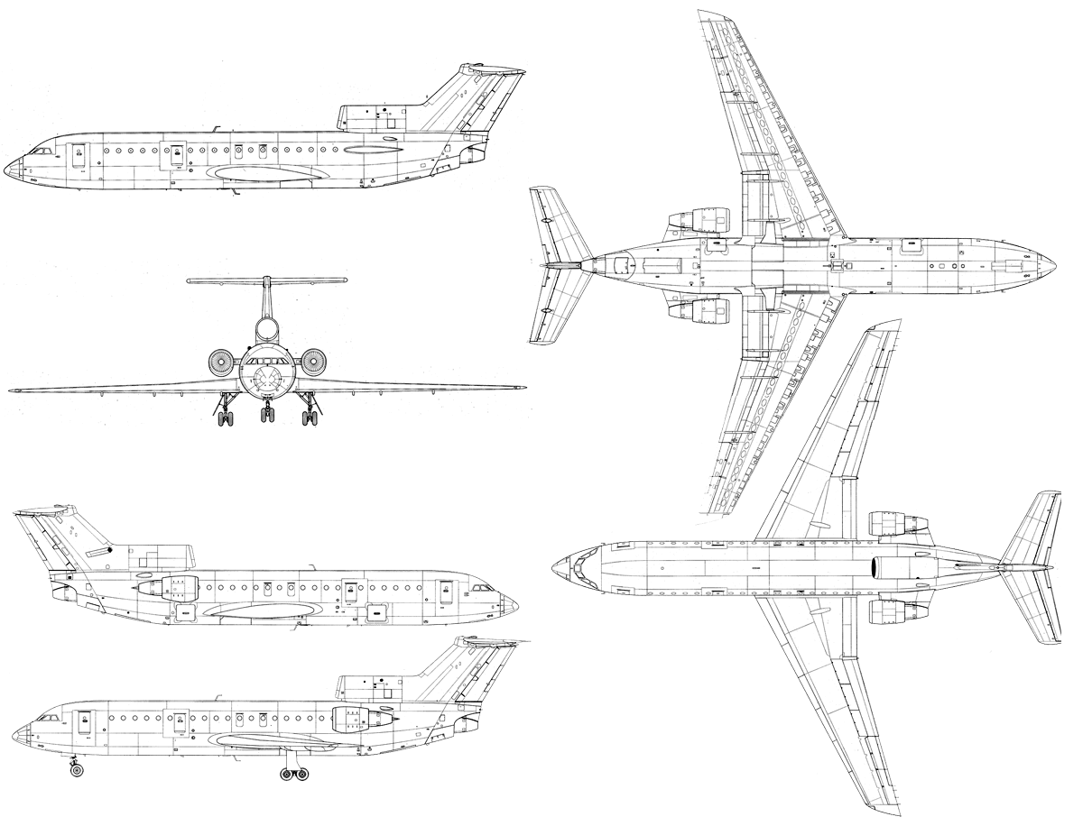 Схема Як-42.