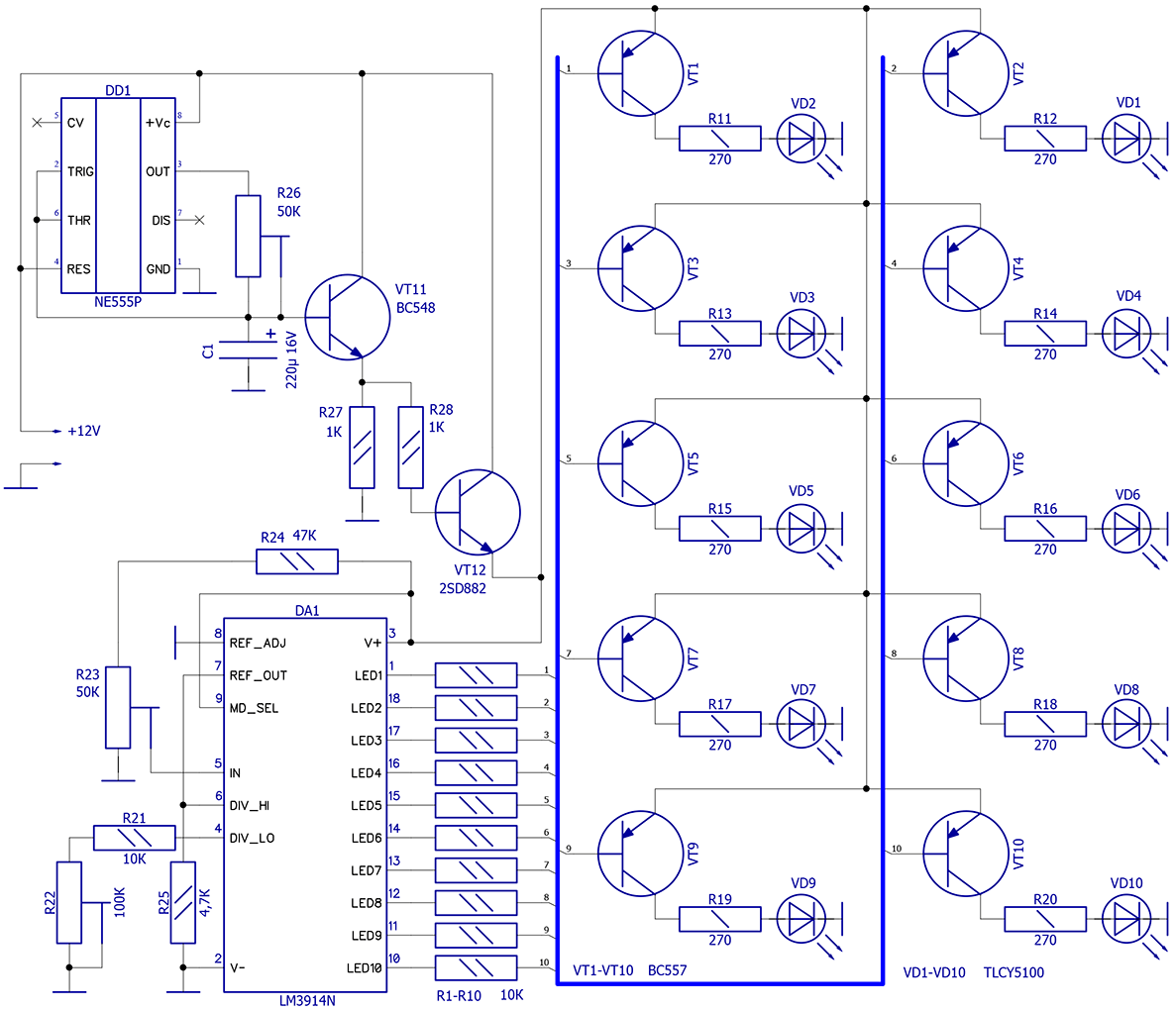 Cd4011 схема включения