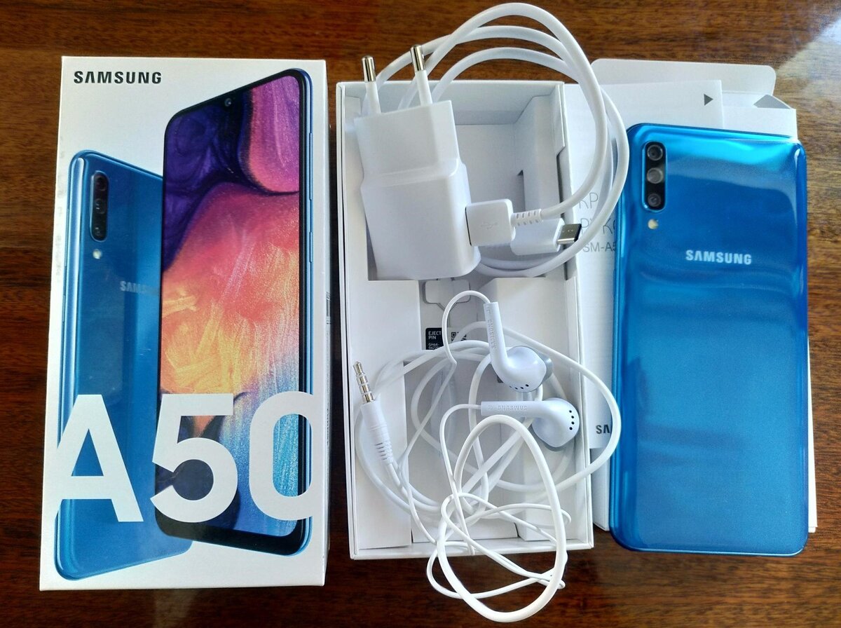 Samsung Galaxy a50 коробка