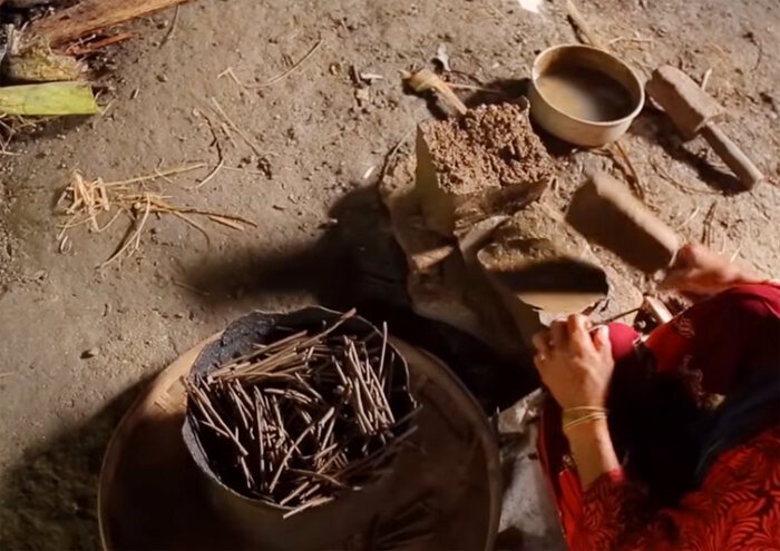 Так выглядит процесс приготовления земли.